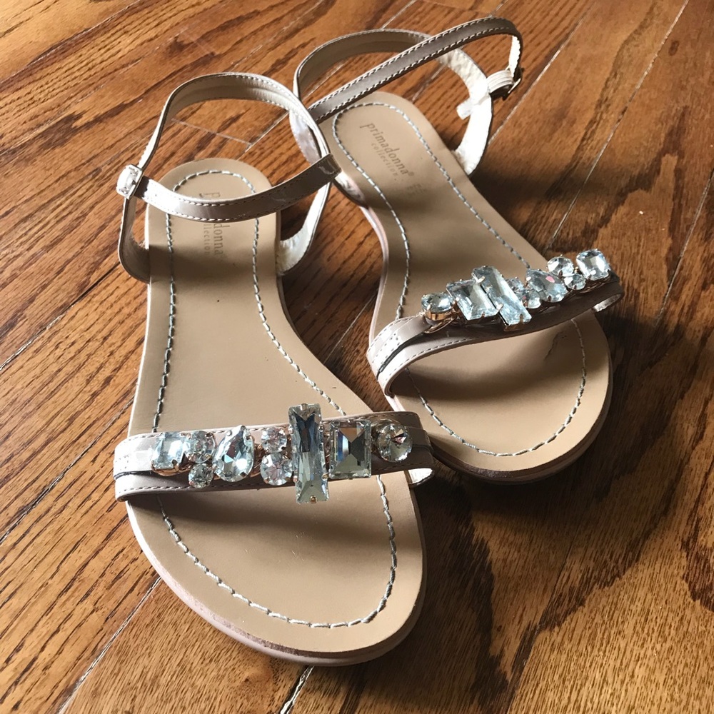 Primadonna Collection Rhinestone Sandals Sz 9 - Picture 2 of 4